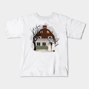 Ghost Visiting Horror House Kids T-Shirt